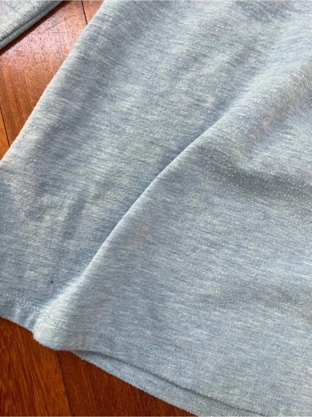 American Girl Nightgown Blue Long Sleeve sz L 14/16 Three Button Lace Detail